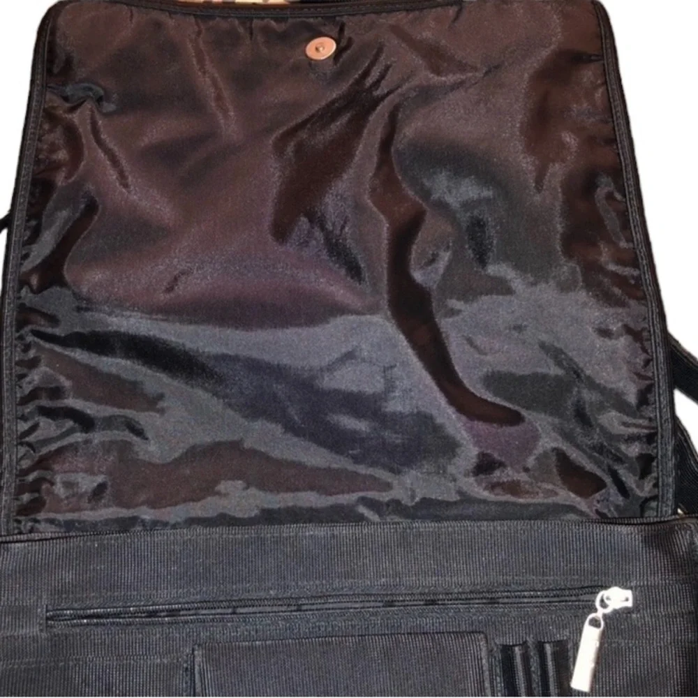 FALCHI SPORT black Microfiber UNISEX Commuter / computer Bag Lots of Pockets